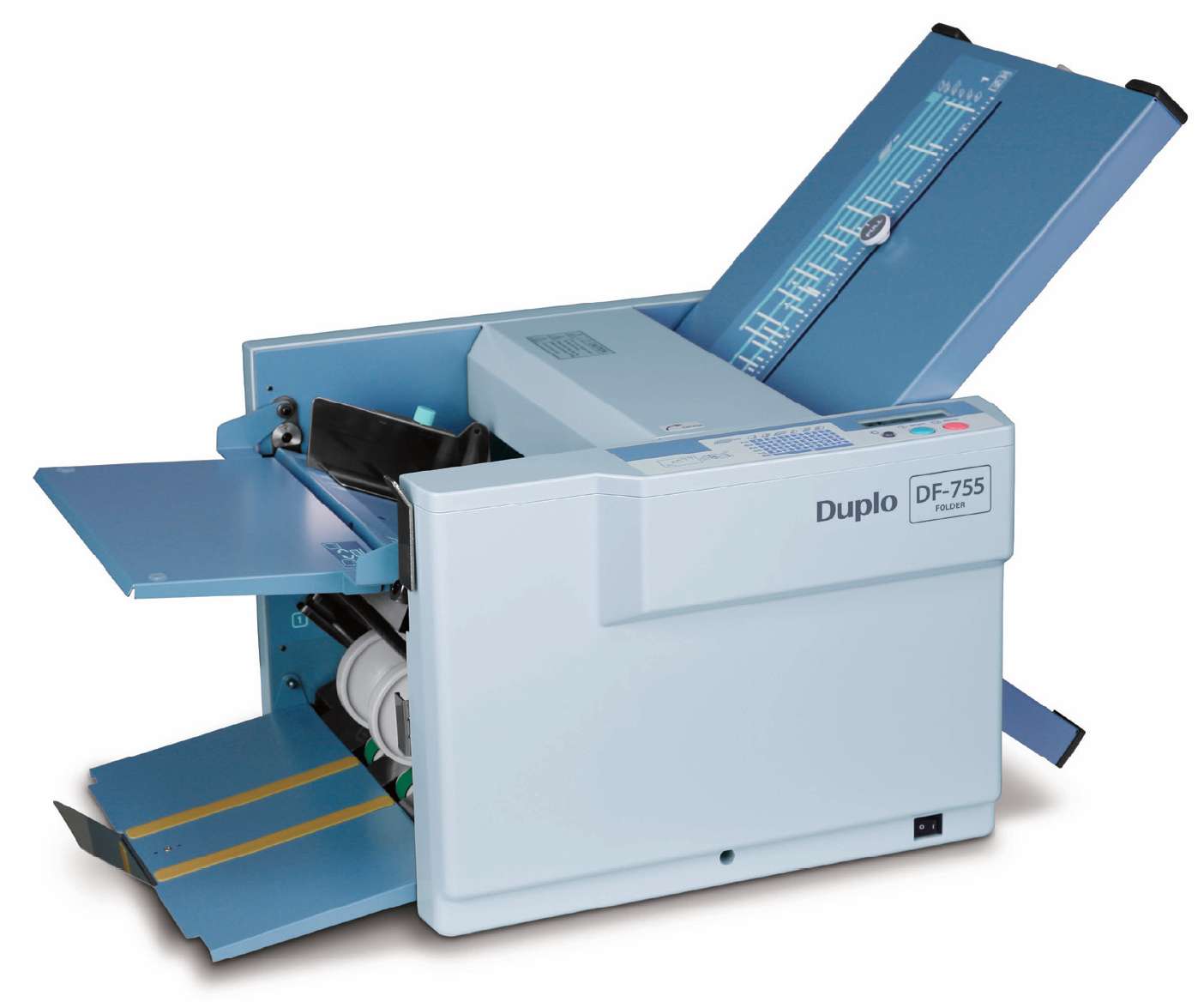 Falsemaskin - brettemaskin Duplo DF 755 A3 falsemaskin for større volum papir og tyngre kontorbruk falsing