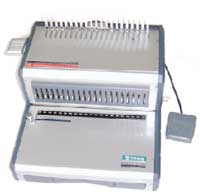 Elektrisk Plastspiral innbindingsmaskin for Profesjonell og Kjapp innbinding med Plastspiraler! Plastspiralinnbinder Albyco AD 160 med Fotpedal for Større volum og kjapp plastspiralinnbinding!