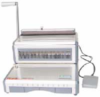 Elektrisk Stålspiral innbindingsmaskin for Profesjonell og Kjapp stålspiral innbinding! Kjapp Stålspiralinnbinder Albyco D310 - Fotpedal for Større volum innbinding!