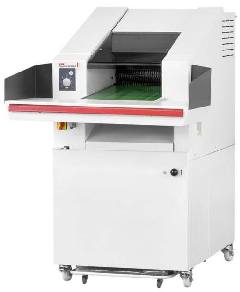 Kraftig IndustriMakulator. CrossCut Makuleringsmaskin for sikker makulering, HSM Securio Powerline 500.3 CD CrossCut Automatisk IndustriMakuleringsmaskin. Kraftig CrossCut makulator for Sikker Makulering Enormt volum.